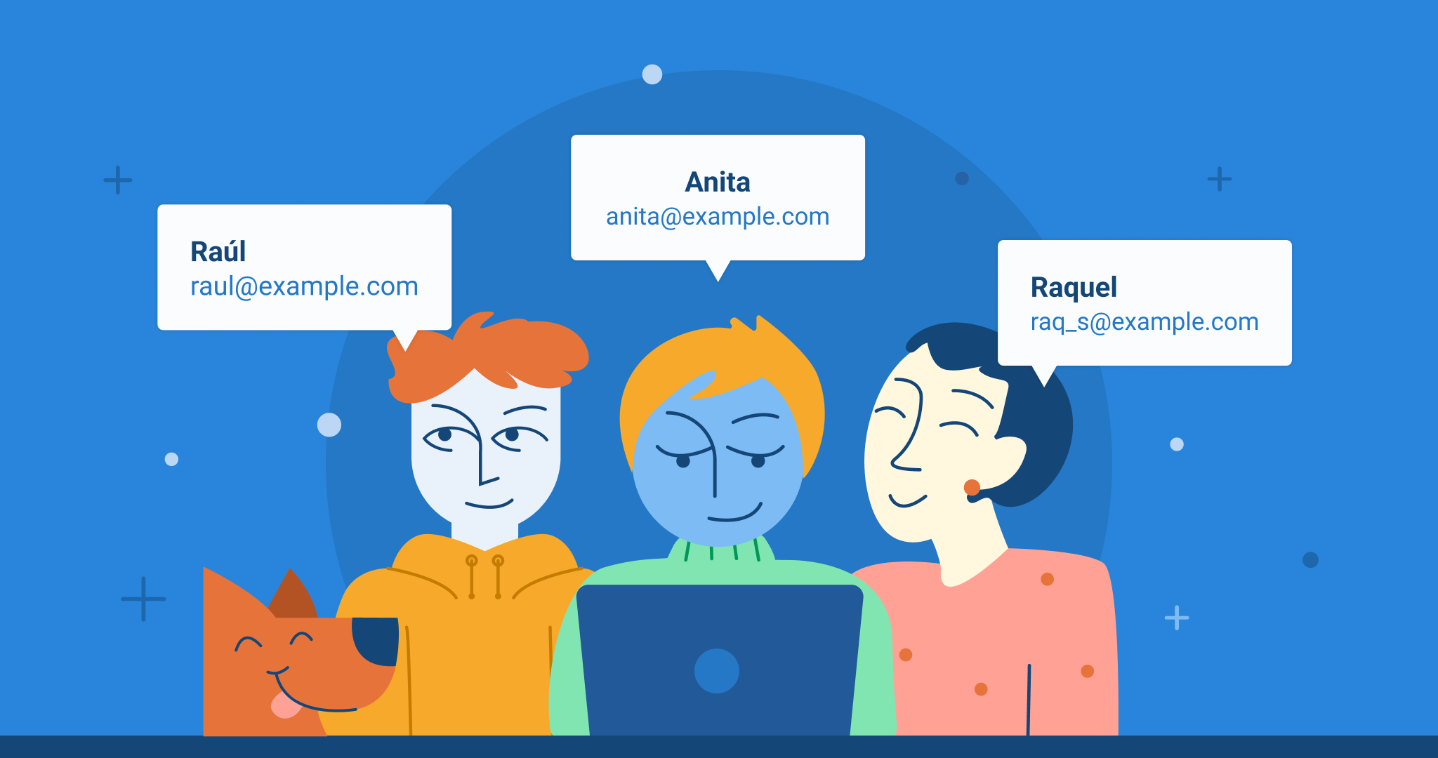 It’s even easier to know who’s who by showing email addresses!